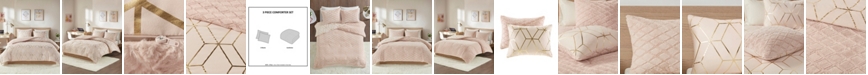 Intelligent Design Ainsley Twin/Twin XL 2-Pc. Metallic Print Reversible Comforter Set